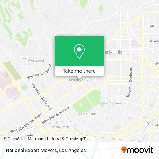 National Expert Movers map