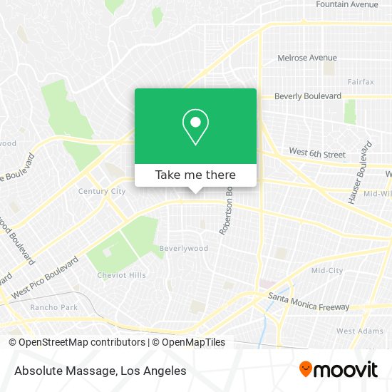 Absolute Massage map