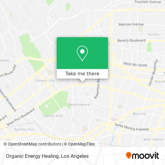 Organic Energy Healing map