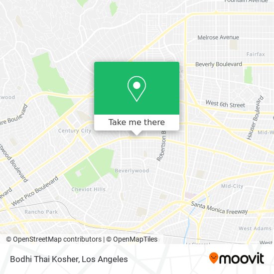 Bodhi Thai Kosher map