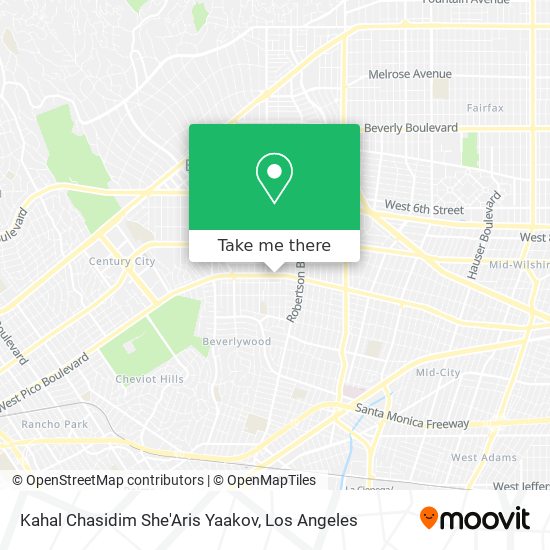 Kahal Chasidim She'Aris Yaakov map