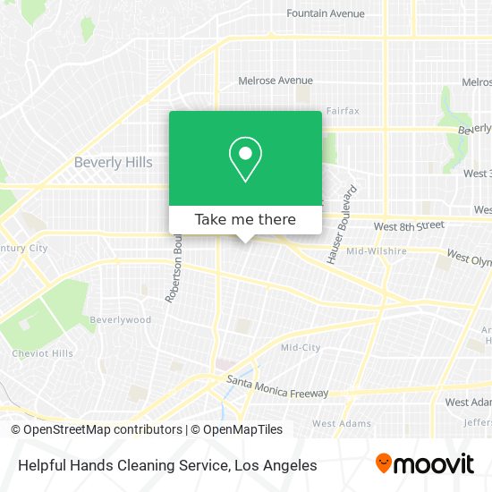 Helpful Hands Cleaning Service map