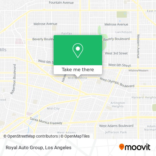 Royal Auto Group map