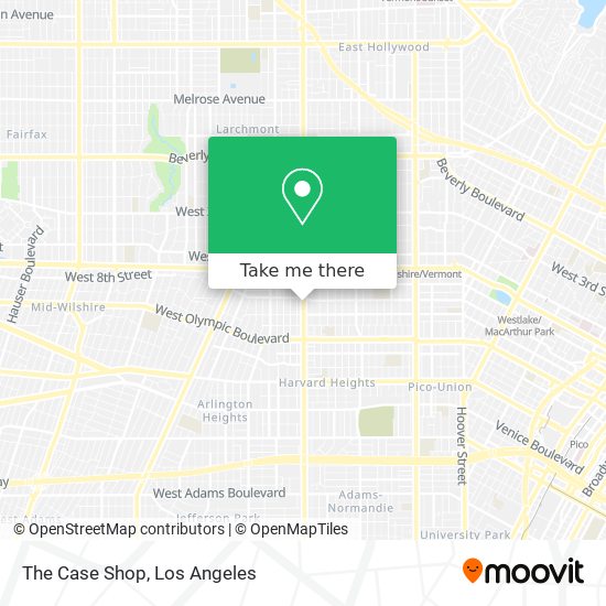 The Case Shop map