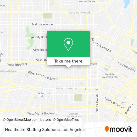 Healthcare Staffing Solutions map