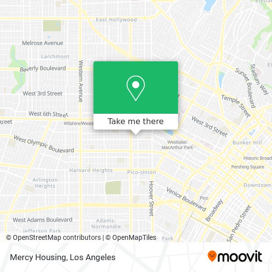 Mapa de Mercy Housing
