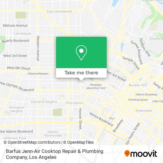 Mapa de Barfus Jenn-Air Cooktop Repair & Plumbing Company