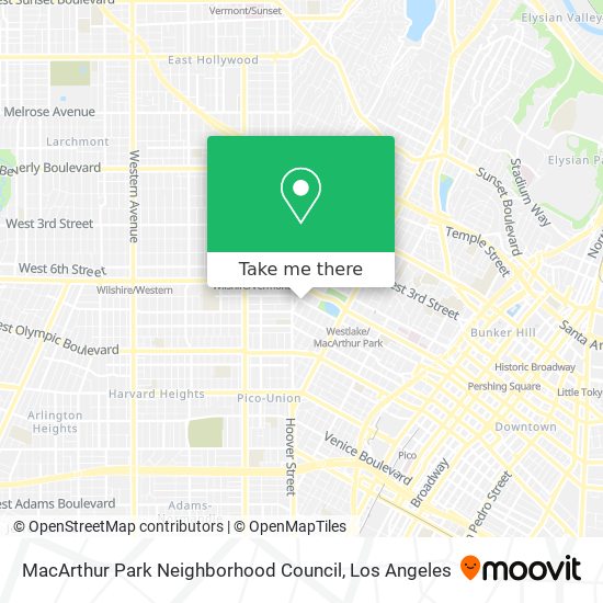 Mapa de MacArthur Park Neighborhood Council