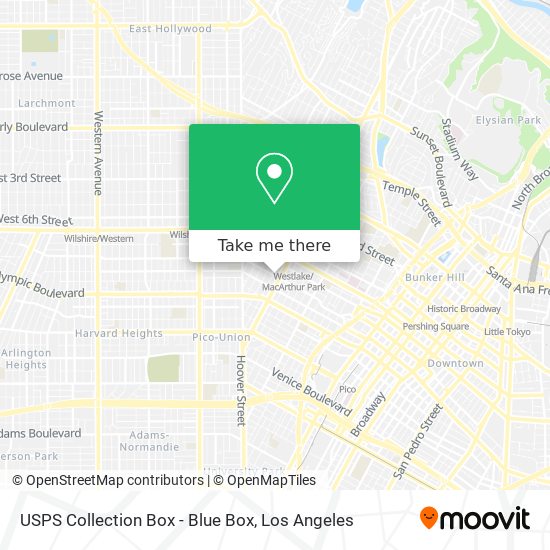 USPS Collection Box - Blue Box map