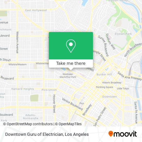 Mapa de Downtown Guru of Electrician