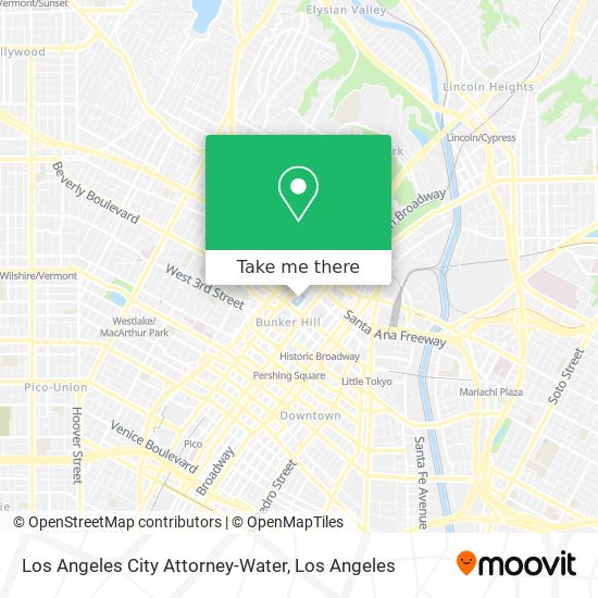 Mapa de Los Angeles City Attorney-Water