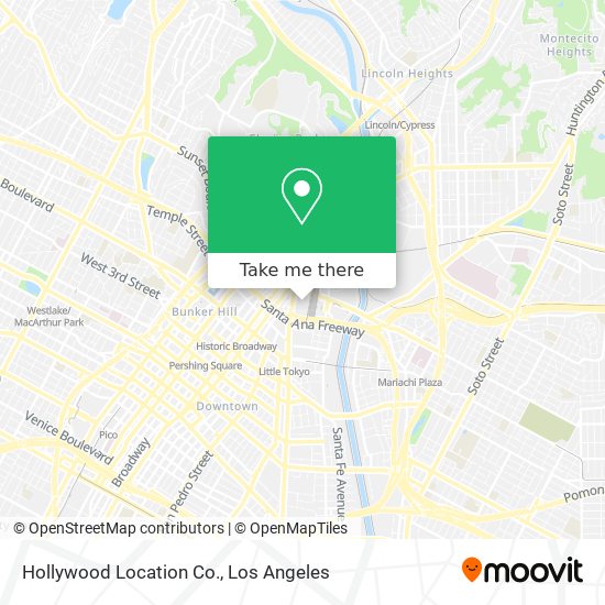 Hollywood Location Co. map