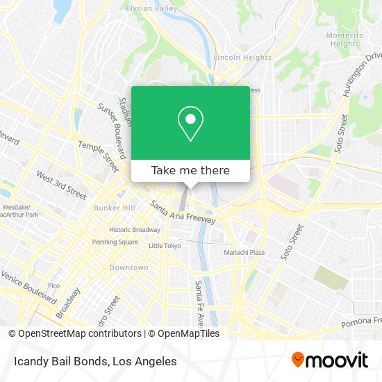 Icandy Bail Bonds map