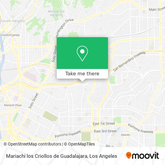 Mapa de Mariachi los Criollos de Guadalajara