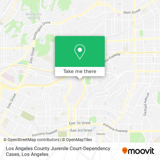 Los Angeles County Juvenile Court-Dependency Cases map