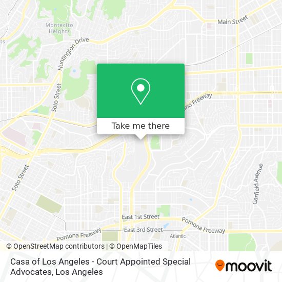 Casa of Los Angeles - Court Appointed Special Advocates map