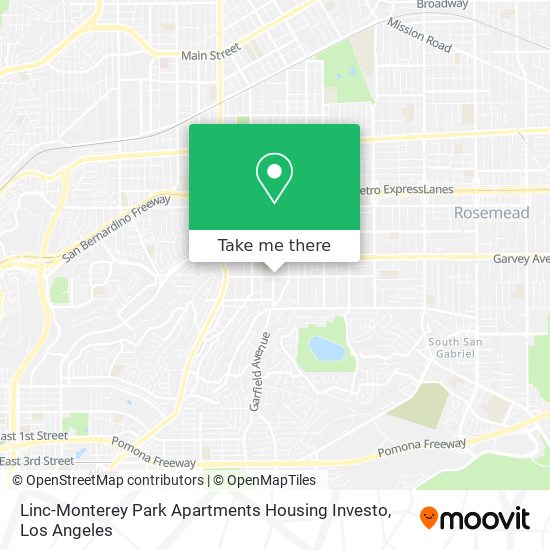Linc-Monterey Park Apartments Housing Investo map