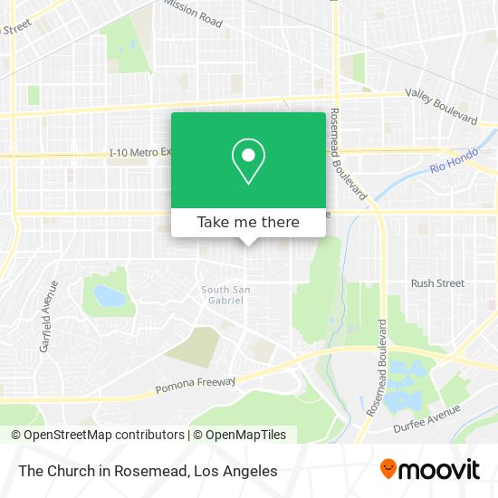 The Church in Rosemead map