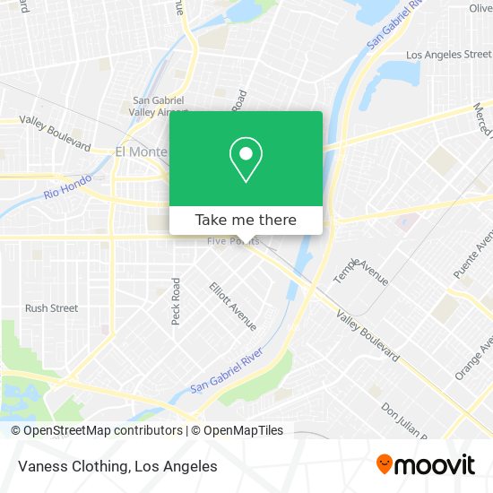 Vaness Clothing map