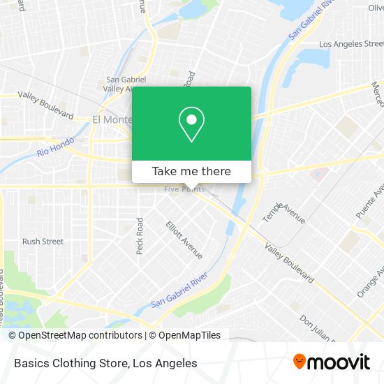 Mapa de Basics Clothing Store
