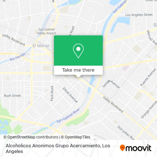 Alcoholicos Anonimos Grupo Acercamiento map