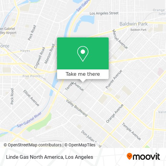 Linde Gas North America map