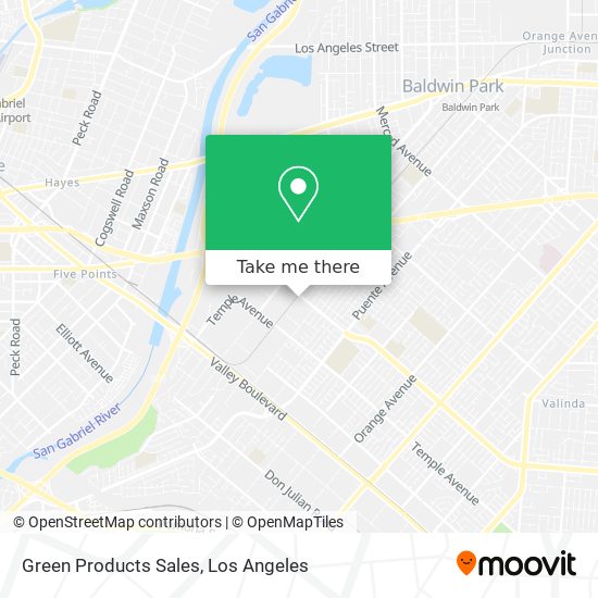Green Products Sales map
