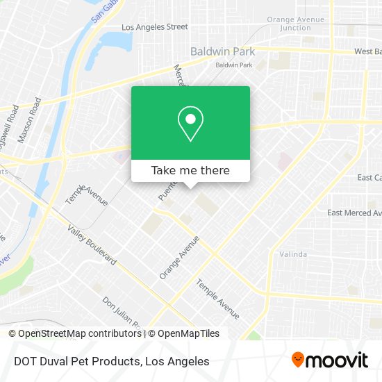 DOT Duval Pet Products map