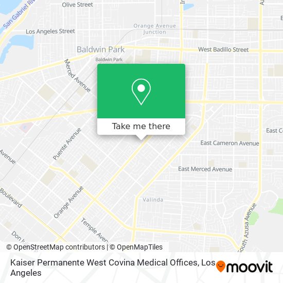 Kaiser Permanente West Covina Medical Offices map