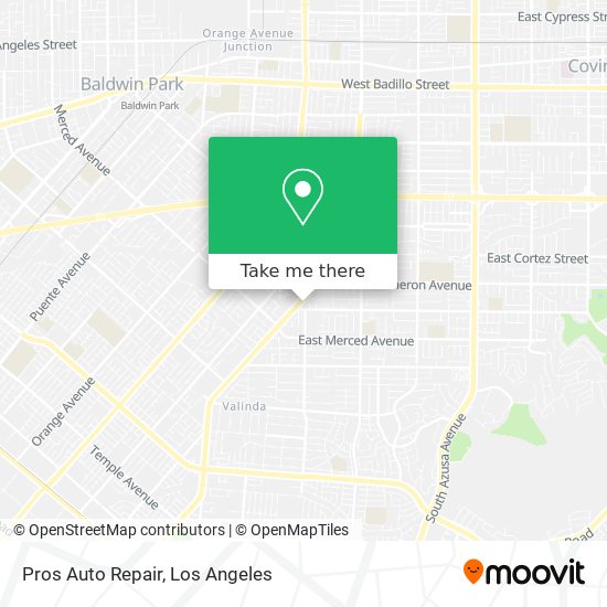 Pros Auto Repair map