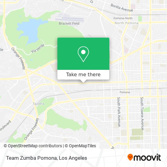 Team Zumba Pomona map
