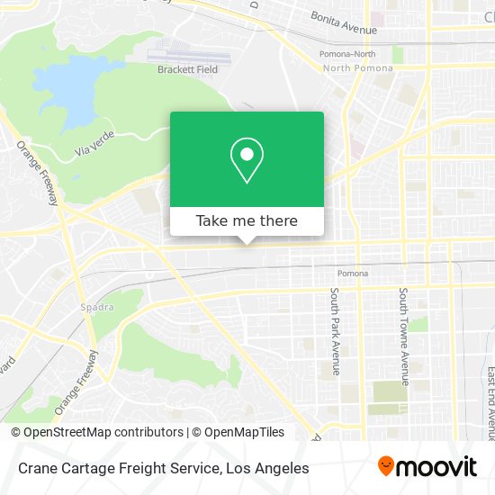 Crane Cartage Freight Service map