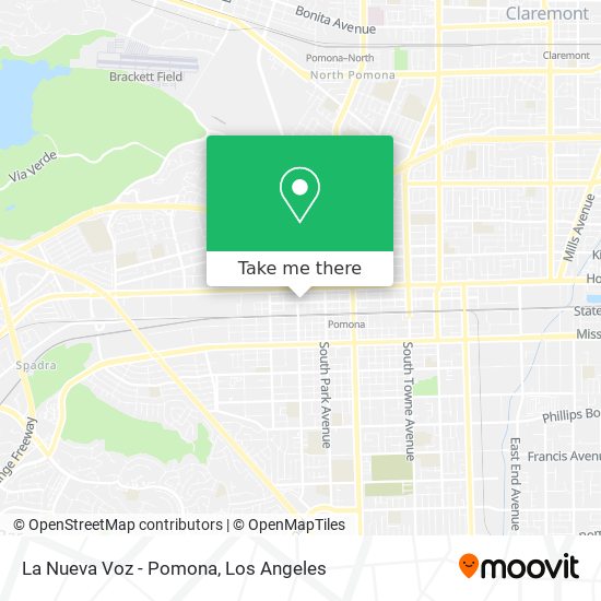 La Nueva Voz - Pomona map