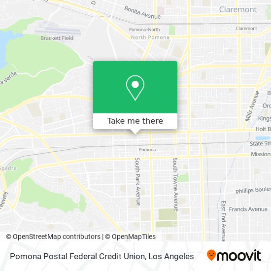 Mapa de Pomona Postal Federal Credit Union