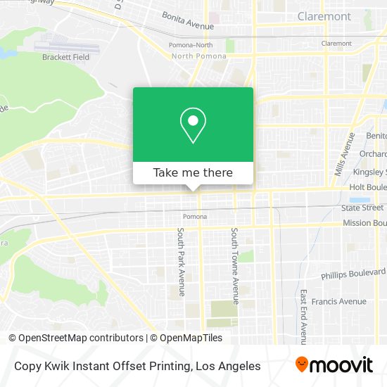 Copy Kwik Instant Offset Printing map