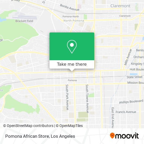 Pomona African Store map