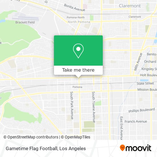 Mapa de Gametime Flag Football