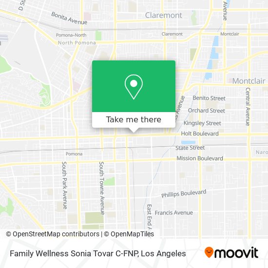 Family Wellness Sonia Tovar C-FNP map