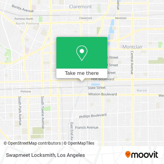 Swapmeet Locksmith map