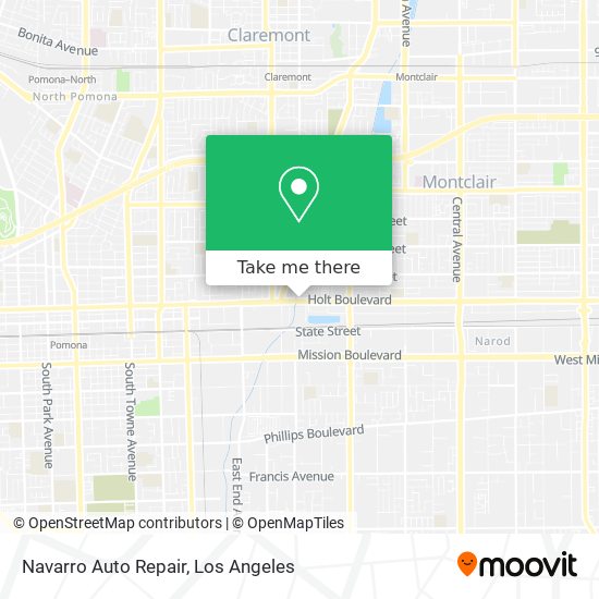 Mapa de Navarro Auto Repair