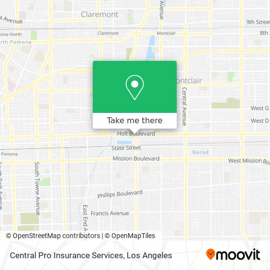 Central Pro Insurance Services map