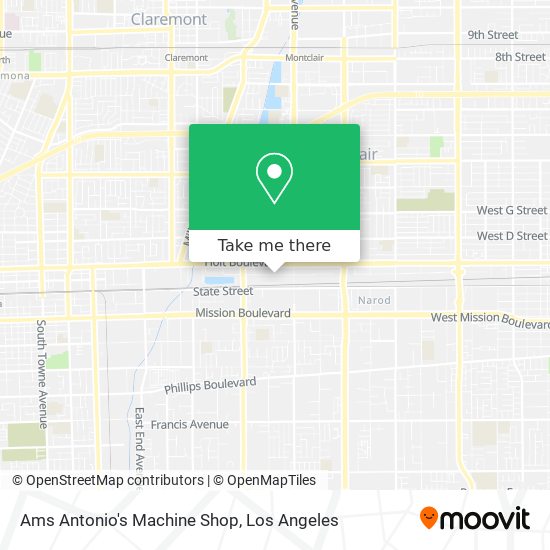 Mapa de Ams Antonio's Machine Shop