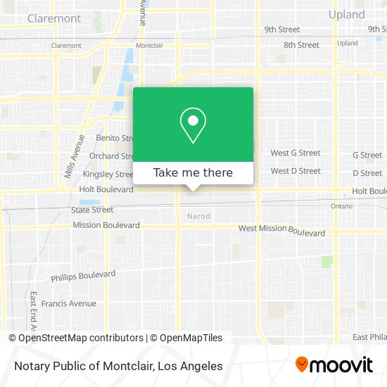 Notary Public of Montclair map