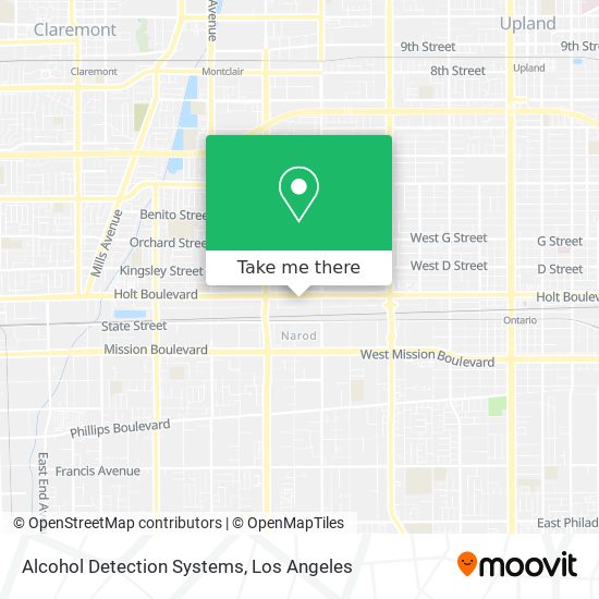 Alcohol Detection Systems map