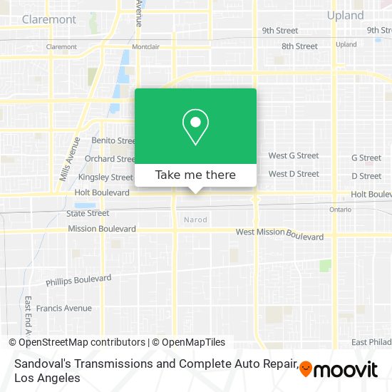 Sandoval's Transmissions and Complete Auto Repair map