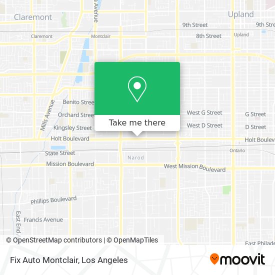 Fix Auto Montclair map