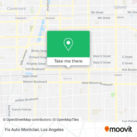 Mapa de Fix Auto Montclair