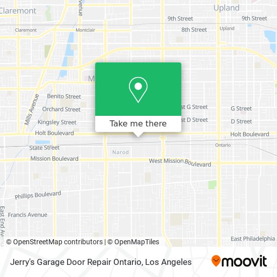 Mapa de Jerry's Garage Door Repair Ontario