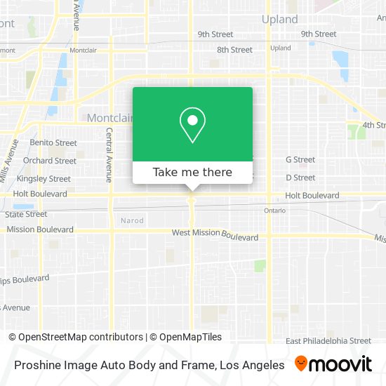 Proshine Image Auto Body and Frame map