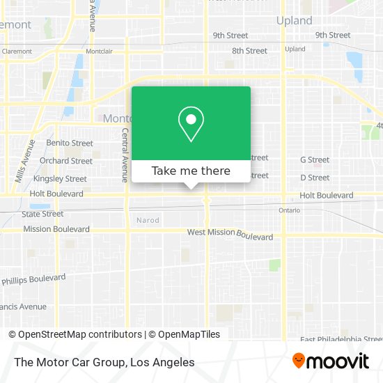 The Motor Car Group map